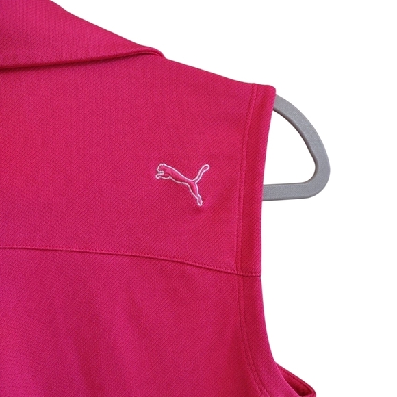 Puma Pink Sleeveless Polo Top Women's Size Small - Picture 4 of 6